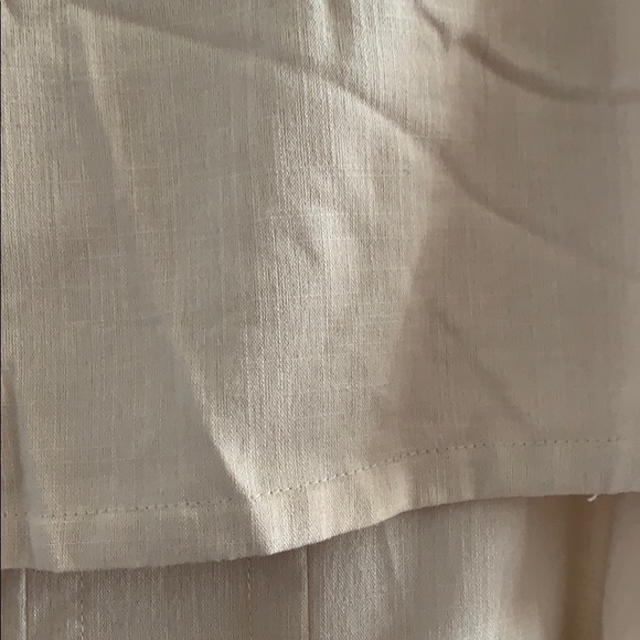 🟢 H&M Cream Vest Trench Coat 4 S - Picture 10 of 10